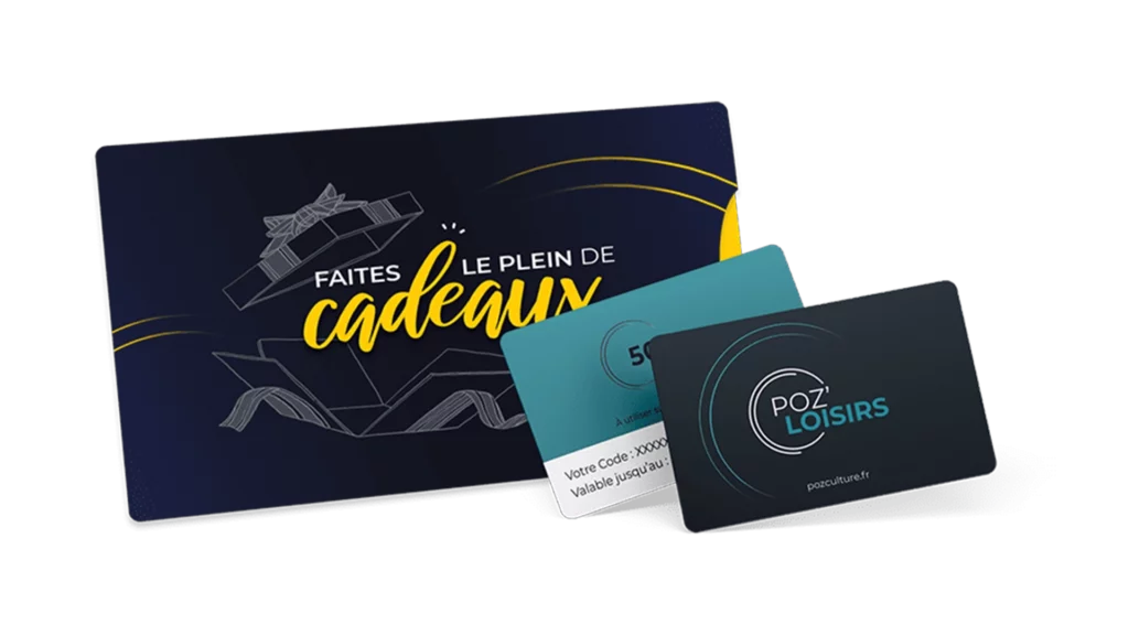 Pozeo article offrir un Chèque cadeau à vos clients