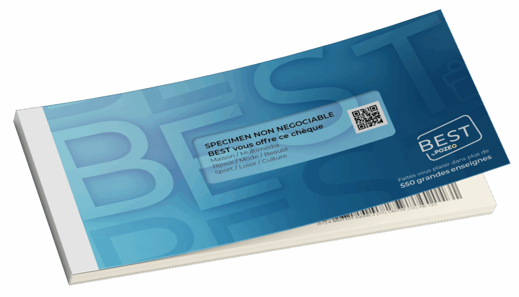 Chequier BEST byPozeo Liberte cheque multi-enseignes
