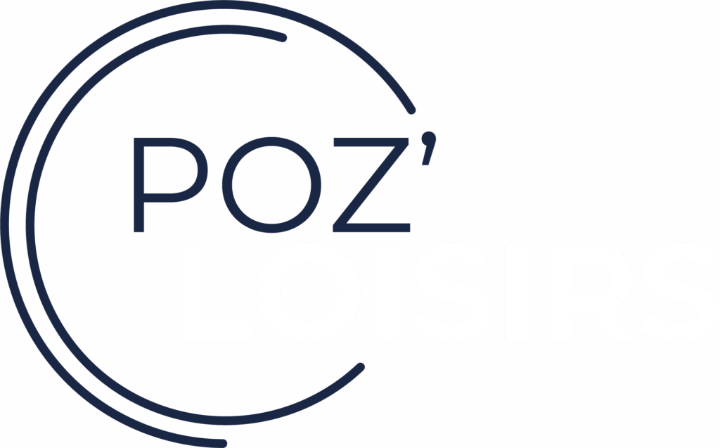 Logo Poz'Loisirs, chèque loisirs blanc