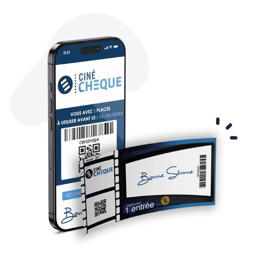 Pozeo Cinéchèque visuel telephone et ticket